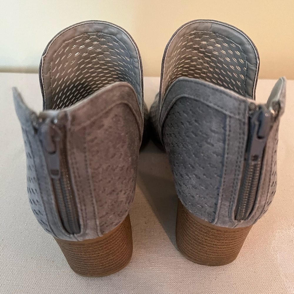 Gray Open Toed Booties - image 3